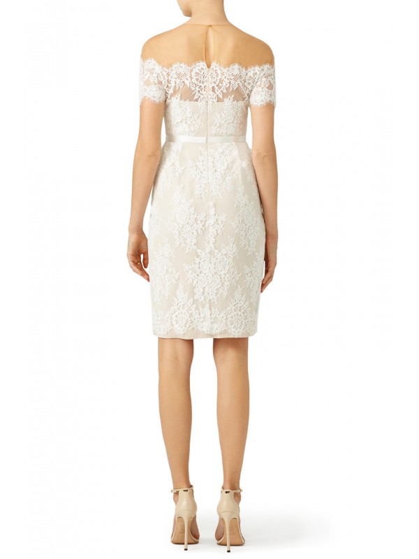 Ivory Lace Cocktail Sheath