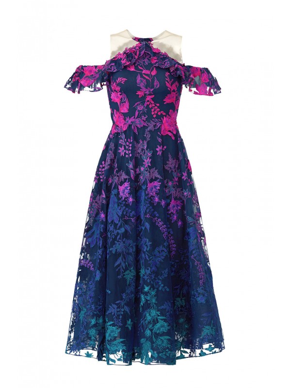 Ombre Floral Dress