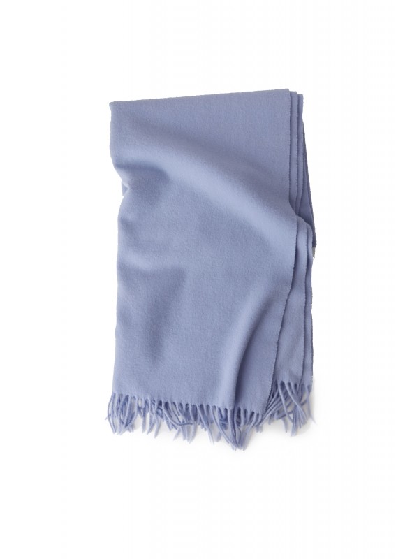Fringed scarf denim blue